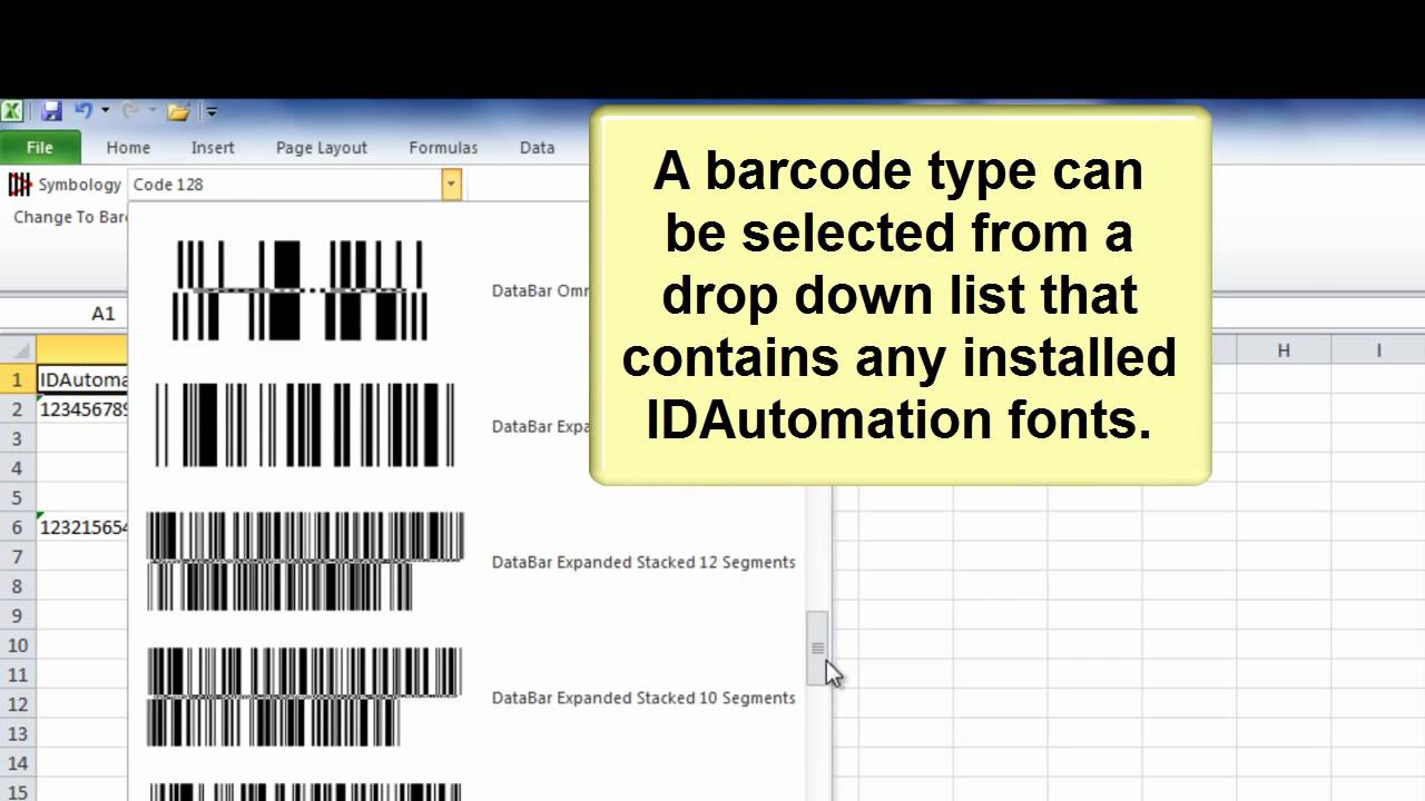 Idautomation Barcode Free